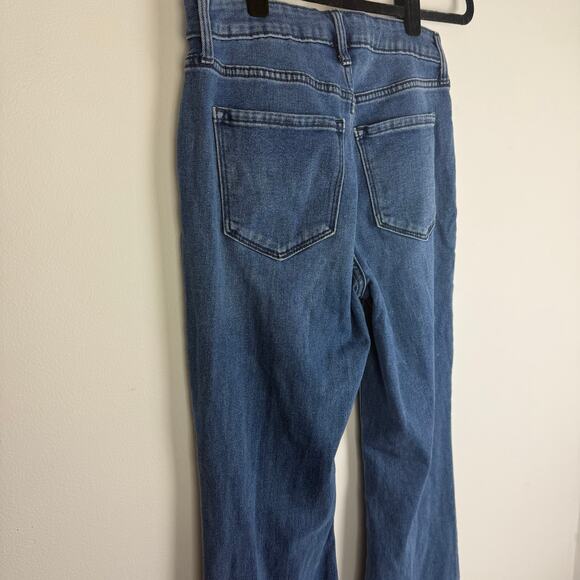 Old Navy Womens High-Rise Wow Flare Stretch Pockets Casual Medium Blue Jeans 8 - Picture 6 of 10